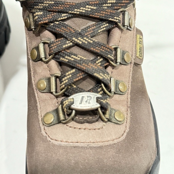 Raichle of Switzerland Mammut Gore-Tex Brown Leather Trail Hiking Boots Sz 6 EUC - Picture 14 of 15